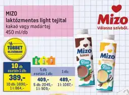 Metro MIZO laktózmentes light tejital ajánlat