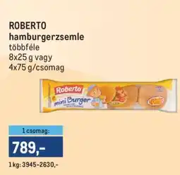 Metro ROBERTO Hamburgerzsemle ajánlat