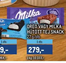 Metro MILKA HŰTÖTT TEJ SNACK ajánlat