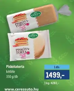 Metro Piskótatorta ajánlat