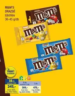 Metro M&M's drazsé ajánlat