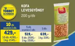 Metro KOFA LEVESGYÖNGY ajánlat