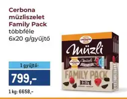 Metro Cerbona müzliszelet Family Pack ajánlat