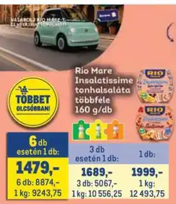 Metro Rio Mare Insalatissime tonhalsaláta többféle ajánlat