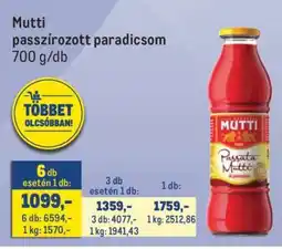 Metro MUTTI PASSZÍROZOTT PARADICSOM ajánlat
