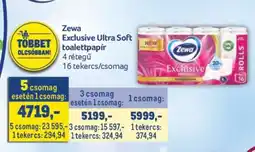 Metro Zewa Exclusive Ultra Soft toalettpapír ajánlat