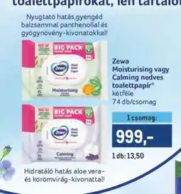 Metro Zewa Moisturising vagy Calming nedves toalettpapír ajánlat