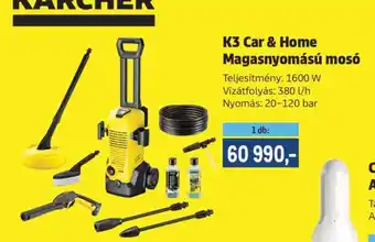 KÄRCHER K3 CAR & HOME MAGASNYOMÁSÚ MOSÓ