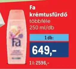 Metro Fa krémtusfürdő ajánlat