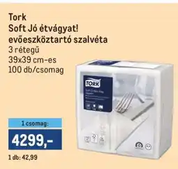 Metro Tork Soft Jó étvágyat! evőeszköztartó szalvéta ajánlat