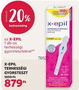 Rossmann X-epil terhességi gyorsteszt ajánlat
