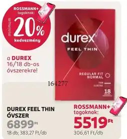 Rossmann durex feel thin óvszer ajánlat