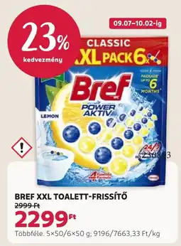 Rossmann Bref toalett-frissítő ajánlat