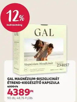 Rossmann Gal magnézium-biszglicinát étrend-kiegészítő kapszula ajánlat