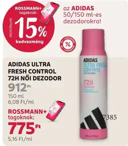 Rossmann adidas ultra fresh control ajánlat