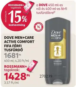 Rossmann dove men+care active comfort ajánlat