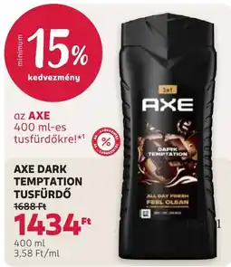 Rossmann axe dark temptation tusfürdő ajánlat