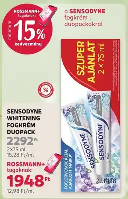 Rossmann sensodyne whitening fogkrém ajánlat