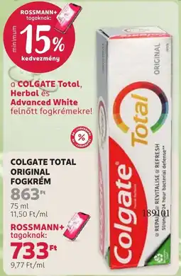 Rossmann colgate total ajánlat