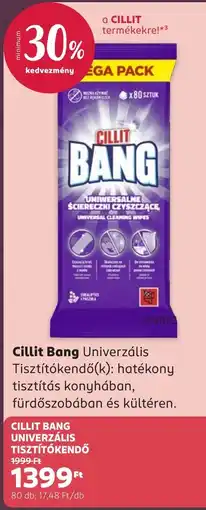 Rossmann Cillit bang univerzális tisztítókendő ajánlat