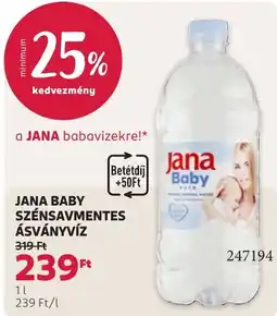 Rossmann Jana baby szénsavmentes ásványvíz ajánlat