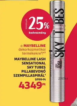 Rossmann Maybelline lash sensational sky tubes ajánlat