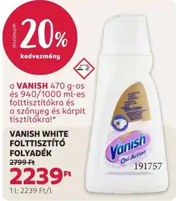 Rossmann Vanish white folttisztító folyadék ajánlat