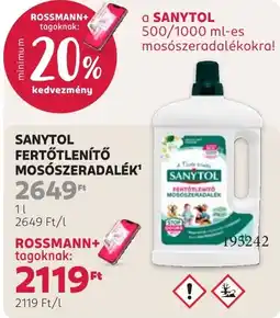 Rossmann sanytol fertotlenito mososzeradalek ajánlat