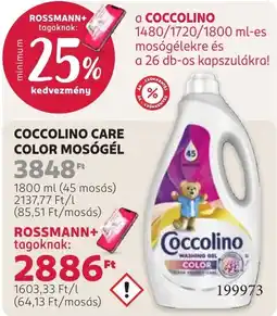 Rossmann Coccolino care color mosógél ajánlat