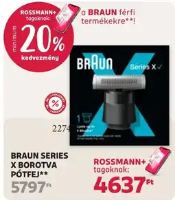 Rossmann braun series x borotva ajánlat