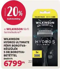 Rossmann wilkinson hydro5 ultimate férfi borotva-készülék ajánlat