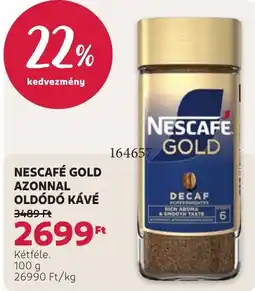 Rossmann Nescafe gold azonnal oldódó kávé ajánlat