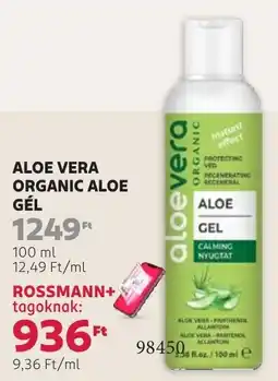 Rossmann Aloe vera organic aloe gel ajánlat