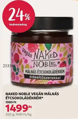 Rossmann Naked Noble vegán málnás étcsokoládékrém ajánlat