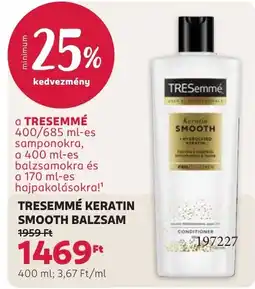 Rossmann Tresemmé keratin smooth balzsam ajánlat