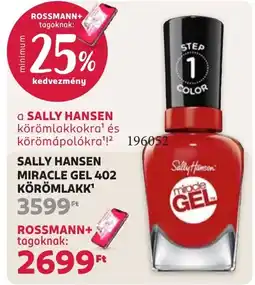 Rossmann sally hansen miracle gel 402 körömlakk ajánlat