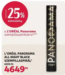 Rossmann L'oréal panorama szempillaspírál ajánlat