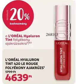 Rossmann L'oreal hyaluron tint ajánlat