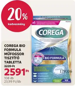 Rossmann Corega bio formula műfogsor tisztító tabletta ajánlat