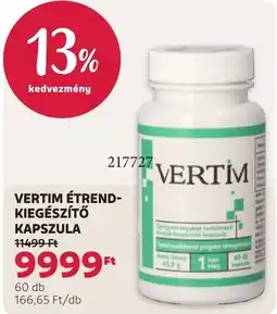 Rossmann Vertim étrend-kiegészítő kapszula ajánlat