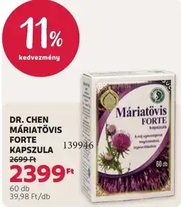 Rossmann Dr. Chen máriatövis forte kapszula ajánlat