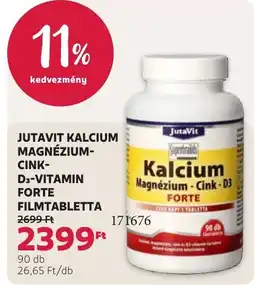 Rossmann Jutavit kalcium magnézium cink d3-vitamin forte ajánlat