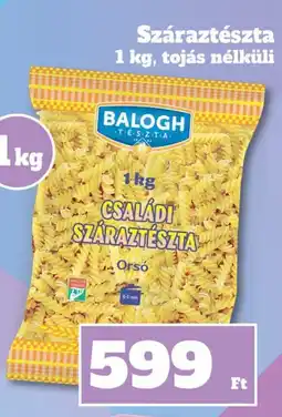 Vil-For Balogh száraztészta ajánlat