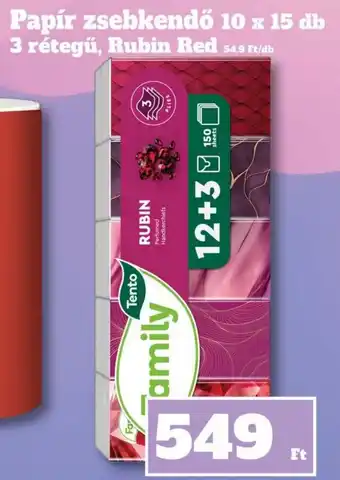 Vil-For Tento family papír zsebkendő ajánlat