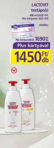 PlusMarket Lactovit testápoló ajánlat
