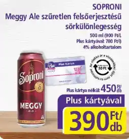 PlusMarket Soproni Meggy Ale ajánlat