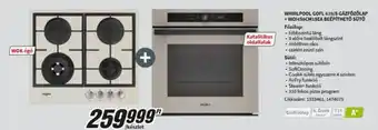 Whirlpool gázfőzőlap + sütő