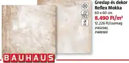 Bauhaus Bauhaus greslap és dekor reflex mokka ajánlat