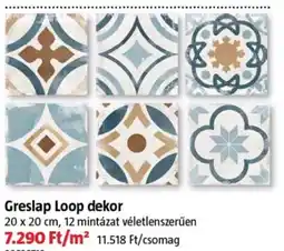 Bauhaus Greslap Loop dekor ajánlat