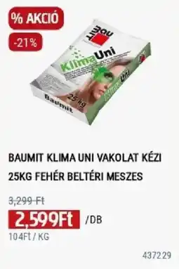 Praktiker Baumit klima uni vakolat kézi ajánlat